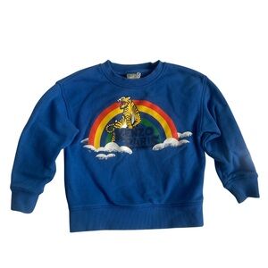 Kenzo Kids Rainbow Tiger Sweatshirt Blue Size 4